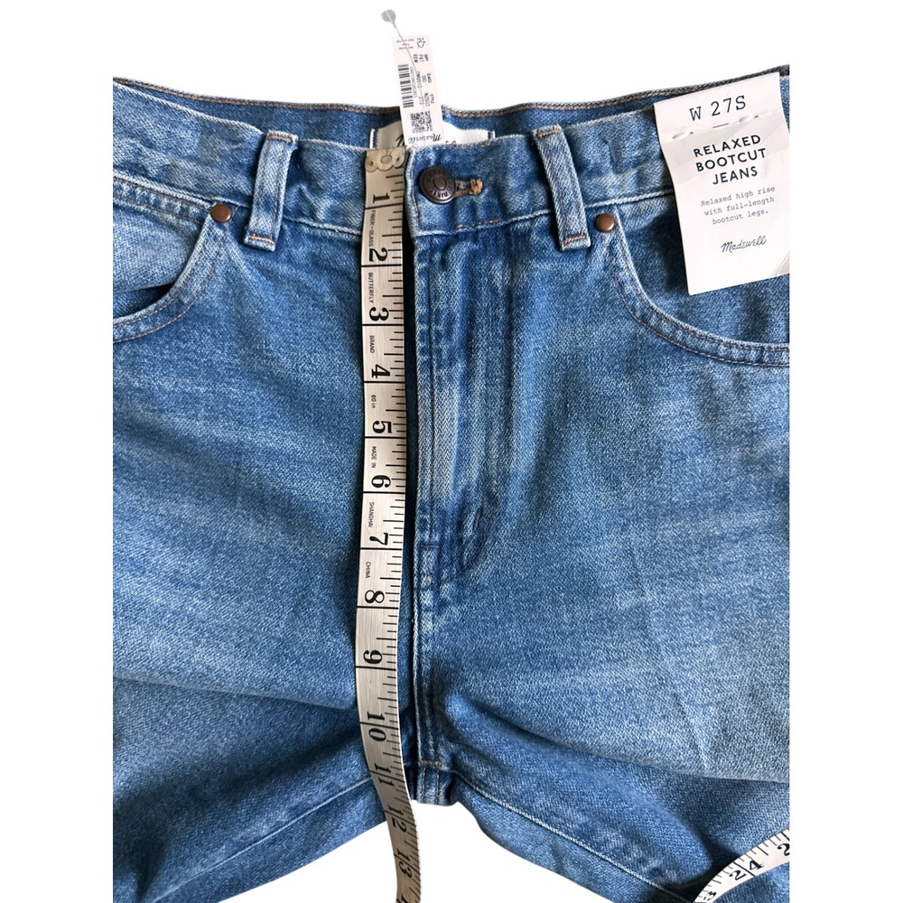 NWT Madewell Relaxed Bootcut Jeans Womens 27S Retro Bright Wash Rigid Denim - Picture 5 of 7
